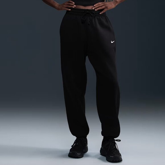 NWT Nike Sportswear Phoenix Fleece High-Waisted Oversized Sweatpants Black XL - Picture 1 of 6